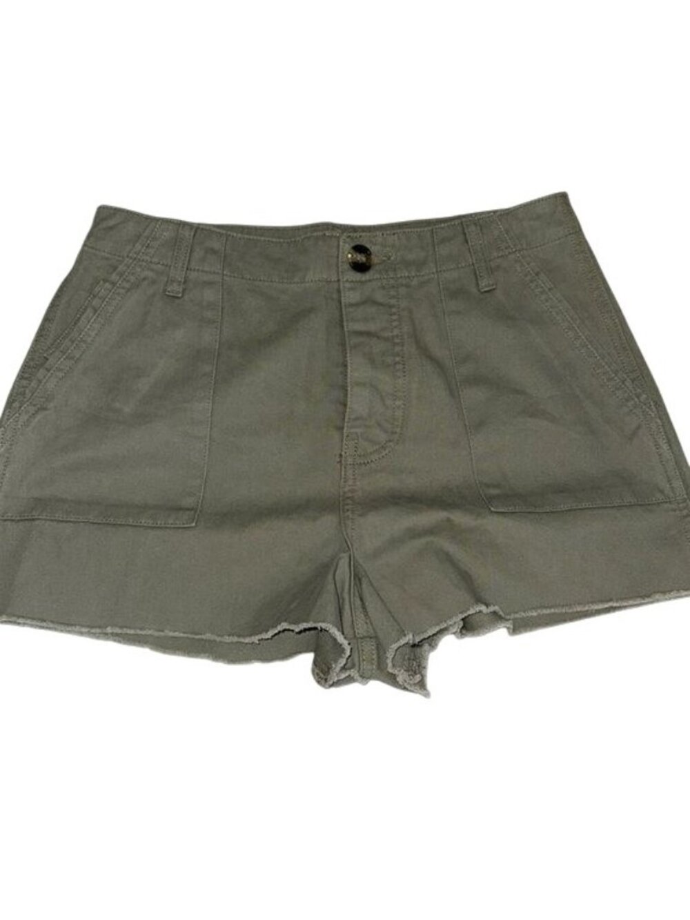 Forever 21 Womens Olive Green High-Waisted Shorts Size M